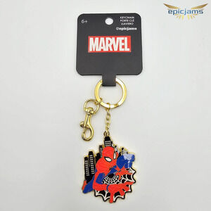 Loungefly Marvel Spider-Man Web Keychain New